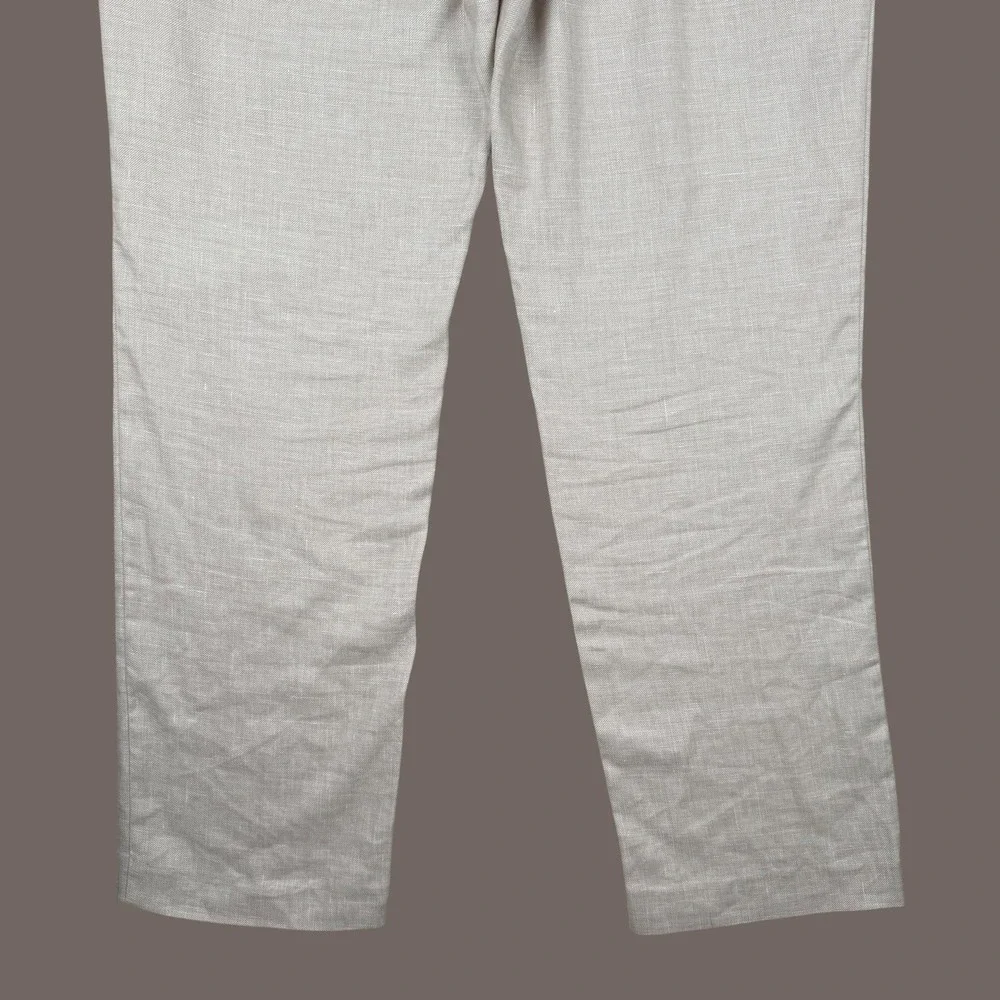 Tommy Bahama Pants Mens 34x30 Beige Linen Blend Chino Summer Travel Casual